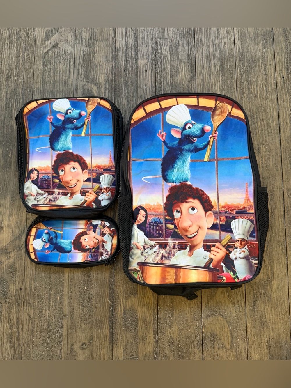 Ratatouille, three-piece backpack set